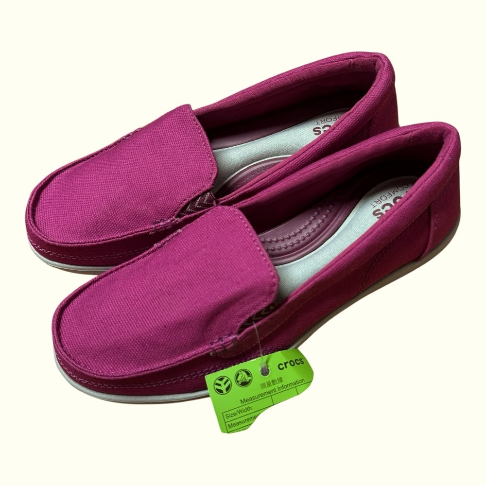 CROCS Walu II Canvas Loafer Women's Size 7 - Picture 6 of 7